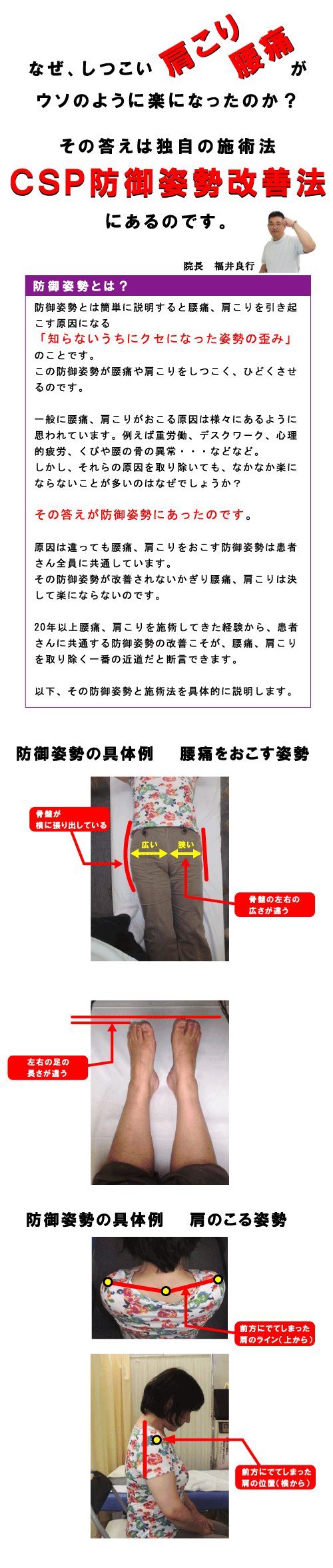 防御姿勢の説明